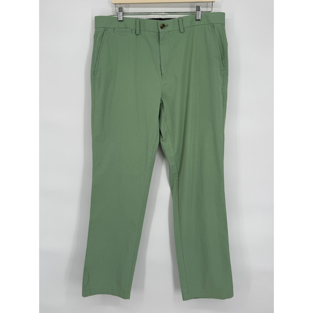 Tailorbyrd Collection Khaki Chino Pants Flat Front‎ Stretch Waist 36X32